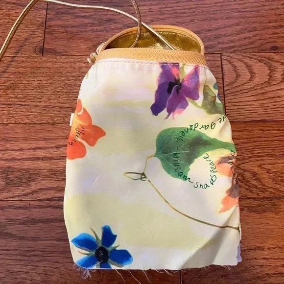 VTG Carlos Falchis Metallic Gold Mini Crossbody Bag - Picture 12 of 14